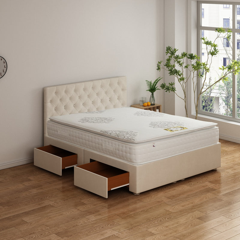 Harmony Pillow Top 2000 Pocket Sprung Divan Bed Set