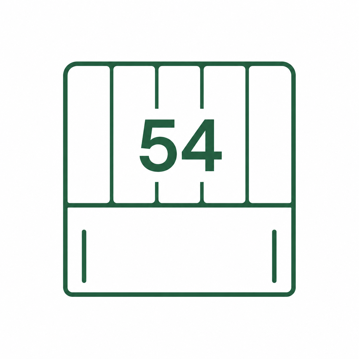 54" Floor-Standing Headboard