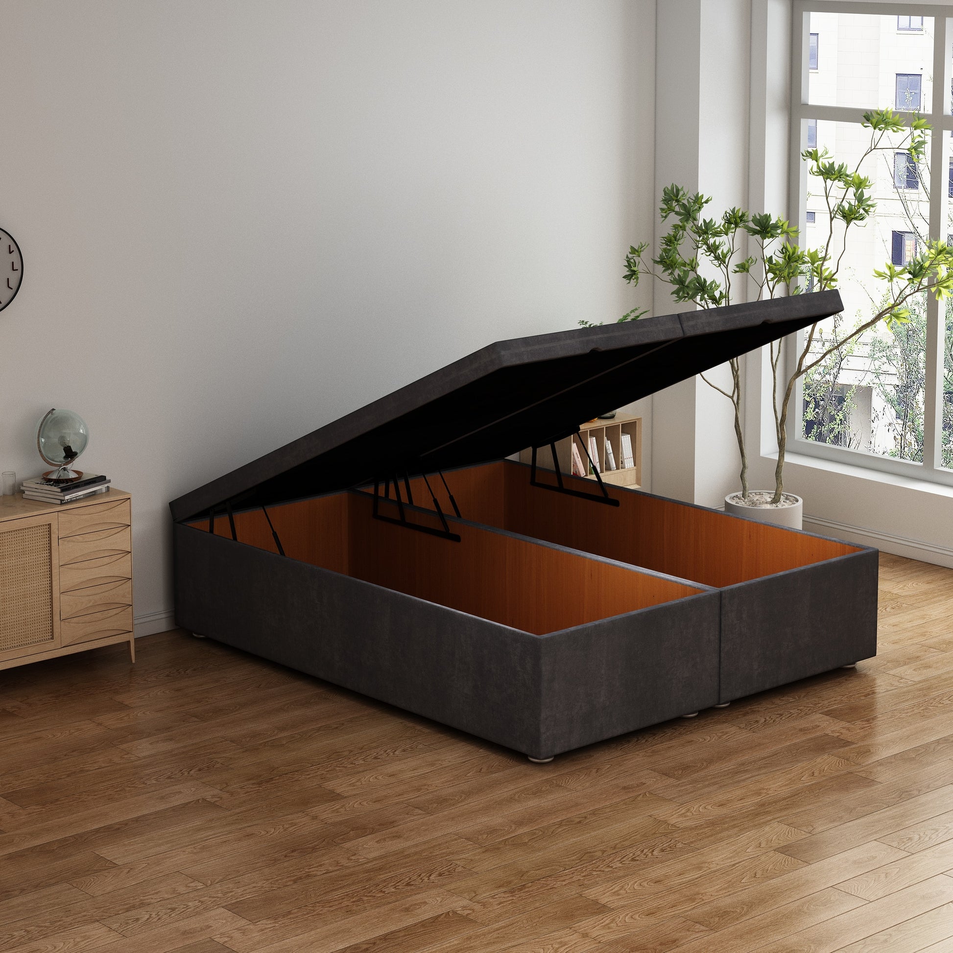 Ottoman Storage End Lift Divan Bed Base